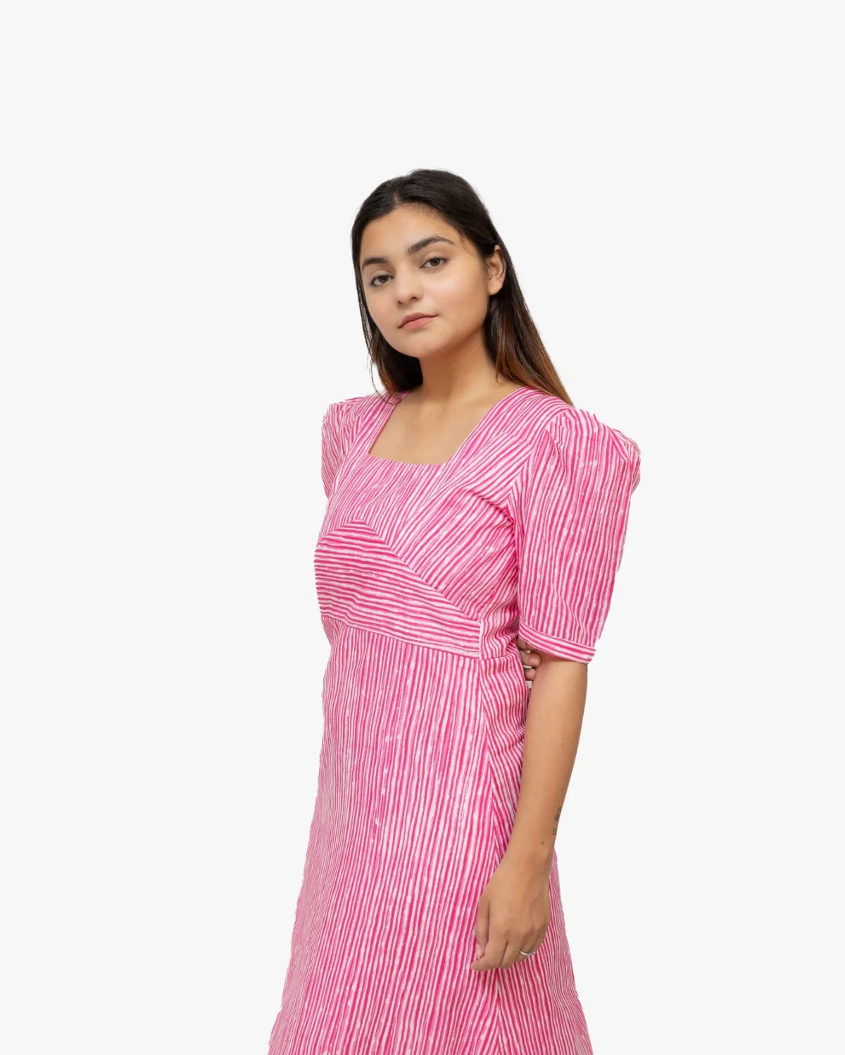 Striped Organza Dress