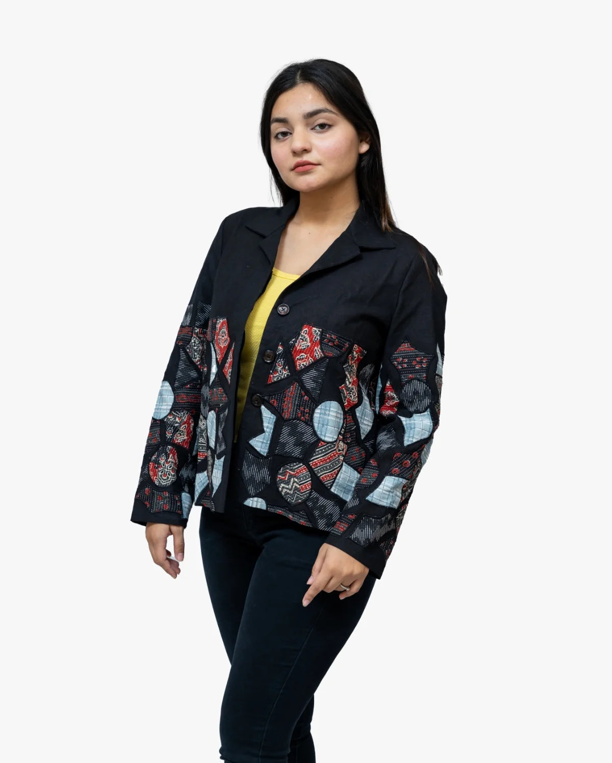 Cotton Patchwork Jacket