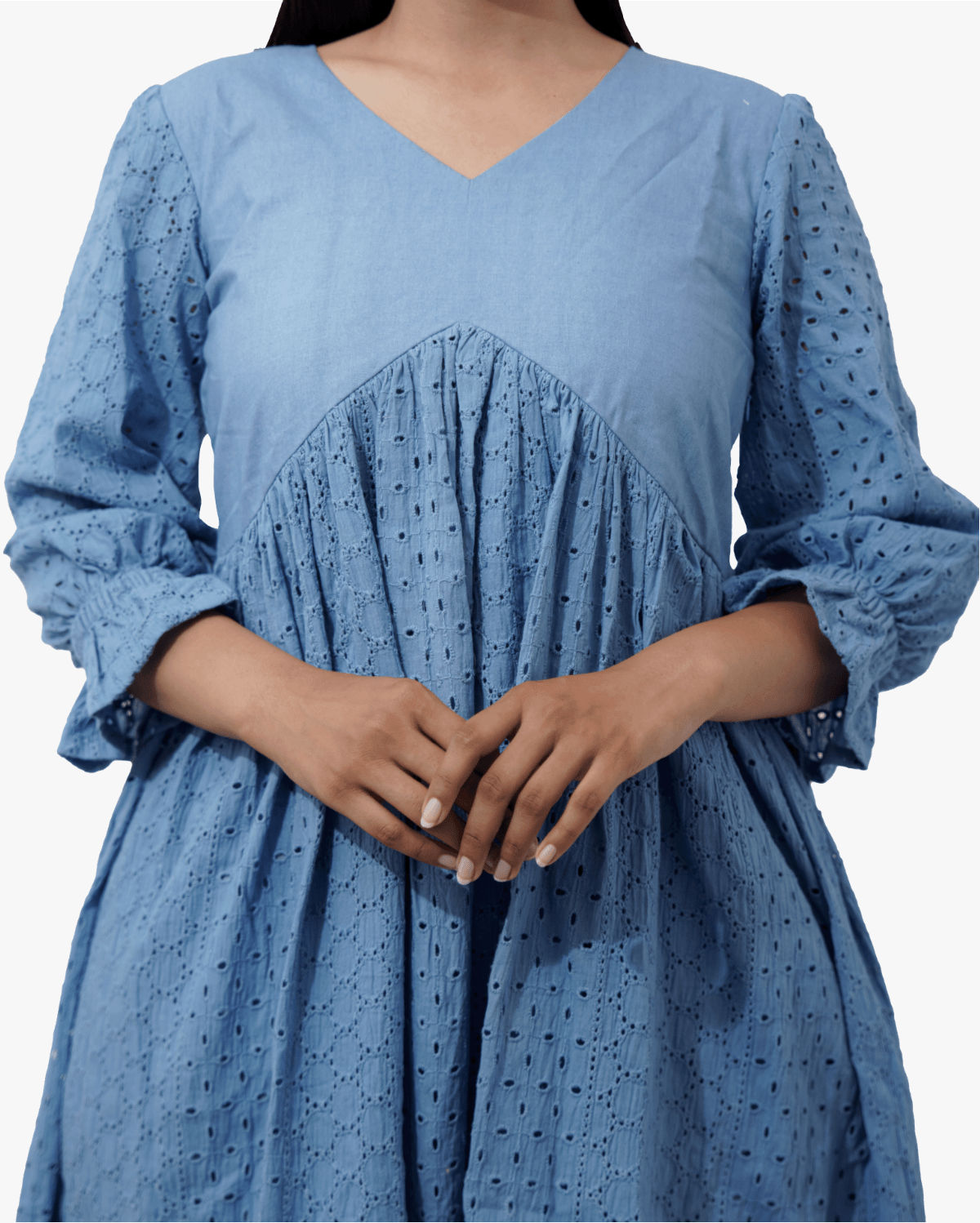 Chikankari Midi Dress