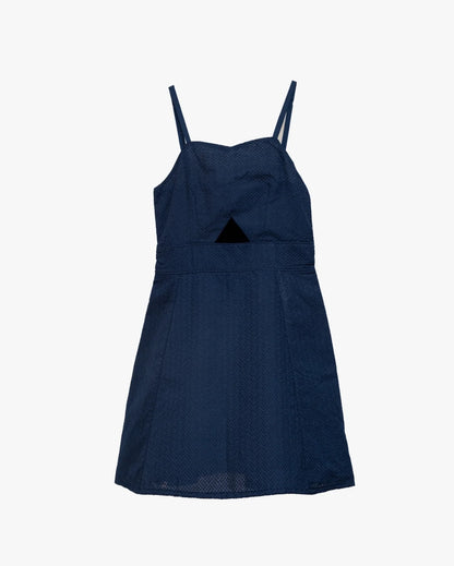 Jute Jacquard Blue Dress