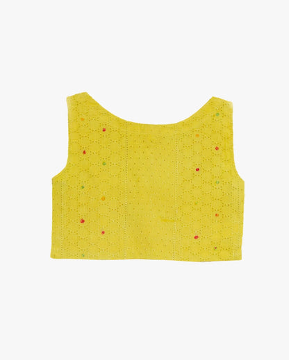 Fluorescent Twill Crop Top