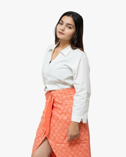 Box Pleat Mini Skirt